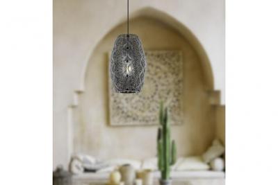 EGLO Riyadh plafonnier dome suspension noir