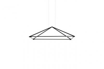 LEDS C4 Suspension table g&eacute;om&eacute;trique tubs led l90 cm - noir