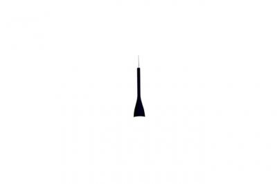 IDEAL LUX  035710 FLUT SP1 SMALL NERO, M&eacute;tal, E14, 40 W