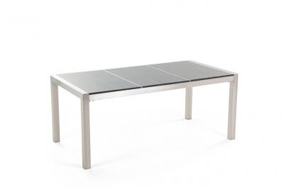 BELIANI  - Table de jardin en plateau granit gris poli 180 cm GROSSETO