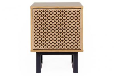 Table de Chevet Design en Bois ""Camden"" 53cm Naturel