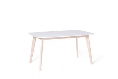 Beliani - Table de cuisine blanche 150 x 90 cm SANTOS