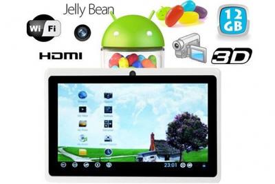 YONIS Tablette Tactile 7' Android 6.0 HD Double Cam&eacute;ra 24 Go Blanc -  