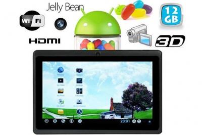 YONIS Tablette Tactile 7' Android 6.0 HD Double Cam&eacute;ra 24 Go Noire -  