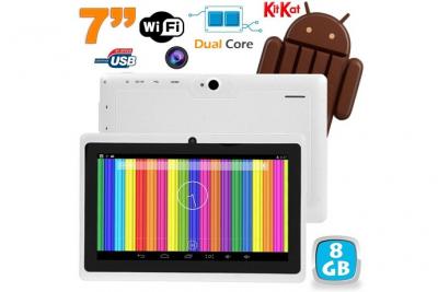 YONIS Tablette Tactile Android 4.4 Kitkat 7 Pouces Dual Core 8Go Dual Cam Flash Blanc -  