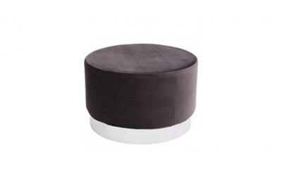 KARE Tabouret Cherry Eclipse gris anthracite et chrome  Design