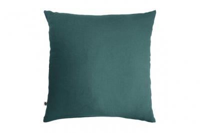GENERIQUE Taie d'oreiller double gaze de coton bleu canard 60x60 cm 