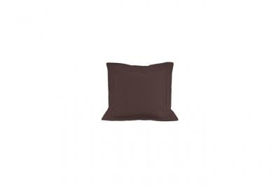 SOLEIL D OCRE Taie d'oreiller en coton 57 fils 63x63 cm uni brun, par soleil d'ocre