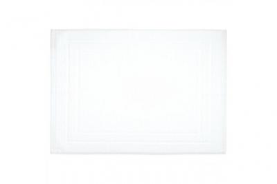 PARIS PRIX Tapis de salle de Bain en coton Blanc 50 x 70 cm