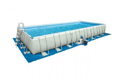 INTEX Tapis de sol pour piscine rectangulaire  Gris
