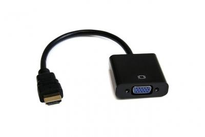 TBS &reg;2206 C&acirc;ble adaptateur HDMI vers VGA - Convertisseur vid&eacute;o 1080p HDMI m&acirc;le vers VGA femelle - Noir 