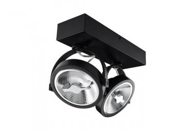 TECHBREY Spot LED 30W CREE en Saillie Orientable AR111 Dimmable Noir Blanc Neutre 4000K 82 mm