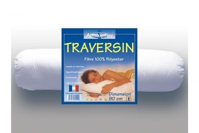 SOLEIL D OCRE  ? Traversin anti-acariens 90 cm ? Microfibre 100% polyester ? Hypoallerg&eacute;nique ? Pour lit 1 personne ? Lavable en machine &agrave; 40&deg;C