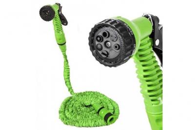 HELLOSHOP26 Tuyau d'arrosage extensible r&eacute;tractable flexible + pistolet 15 m&egrave;tres 
