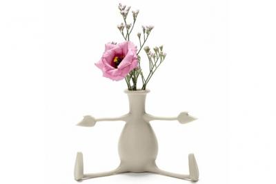 PELEG DESIGN  Vase de Fleurs Convivial Florino Couleur Pierre