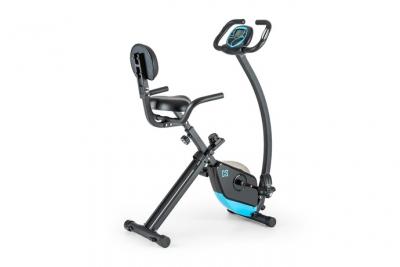 CAPITAL SPORTS Trajector V&eacute;lo d'appartement X-Bike dossier & accoudoirs - Turquoise