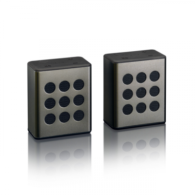 LENCO  Enceinte st&eacute;r&eacute;o Bluetooth 2 pi&egrave;ces BTP-200 Noir
