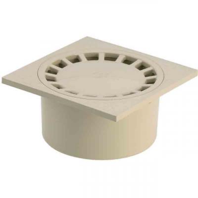 GIRPI Siphon de sol cour pvc sable - Diam 200x200 mm