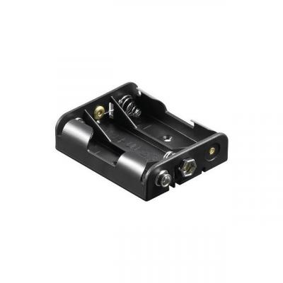 GOOBAY Support pile 3x R6 (AA) 11984 raccord par bouton-poussoir (L x l x h) 58 x 48.2 x 17 mm
