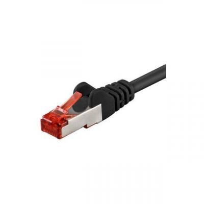 WENTRONIC Goobay 95508 c&acirc;ble de r&eacute;seau Noir 3 m Cat6 S/FTP (S-STP)