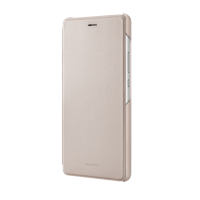 HUAWEI Housse folio clapet original or  p9 lite P9 Lite Leather case Gold