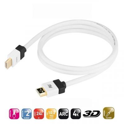 REAL CABLE  Hdmi-1/5M00 C&acirc;ble Hdmi Hd 5 M Blanc