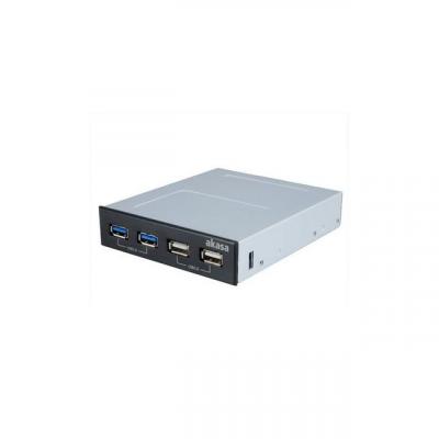 AKASA  Combi 4 Ports USB3.0/USB2.0 8,9 cm (3,5"")