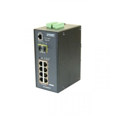 PLANET Switch Industriel L2 8 Giga Poe+ Avec 2 Sfp 100fx/1g
