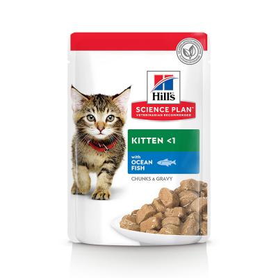 HILL S SCIENCE PLAN Science Plan Kitten Sachets Morceaux de Poisson en Sauce 85 gr Hill's