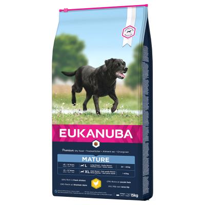 EUKANUBA  - senior large au poulet - 15 kg