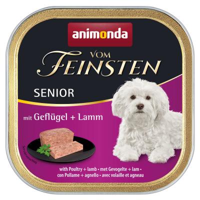 ANIMONDA VOM FEINSTEN Lot  48 x 150 g - Senior : volaille, agneau