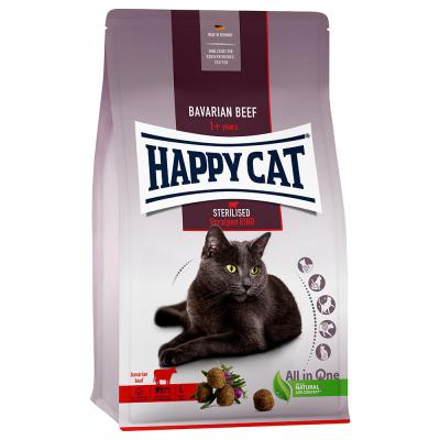 HAPPY CAT  Adult Sterilised Bavarian Beef (au boeuf) pour chat 10 kg