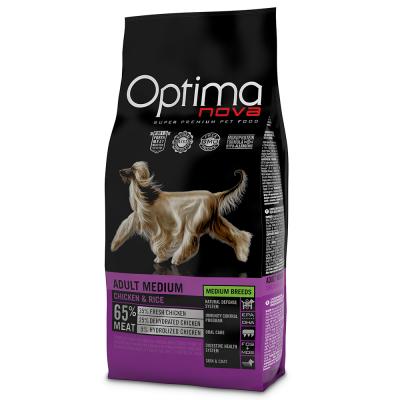 OPTIMA nova Medium Adult, poulet & riz - 12 kg