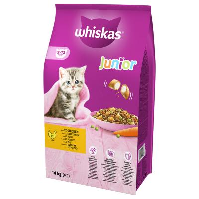 WHISKAS  Dry Food Kitten Chicken 2-12 Months 14kg Cat Food Multicolore 14kg
