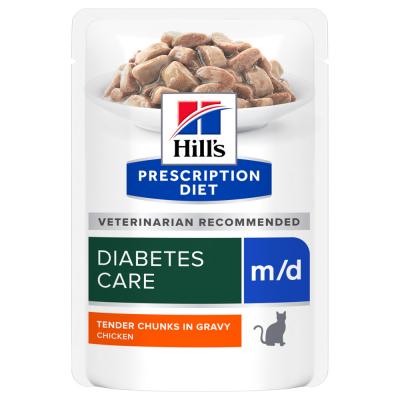 HILL&APOS;S PRESCRIPTION DIET Hill's Hill&acute;s Prescription Diet m/d au poulet 12&nbsp;x 85&nbsp;g