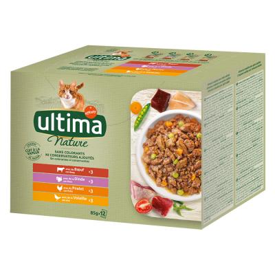 AFFINITY ULTIMA Ultima Nature pour chat - 96 x 85 g boeuf, dinde, poulet, volaille