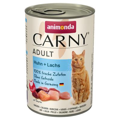 ANIMONDA CARNY  Adult Chicken With Salmon 400g Wet Cat Food Clair 400g