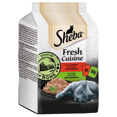 SHEBA  Fresh Cuisine Taste of Rome 6 x 50 g - poulet, dinde