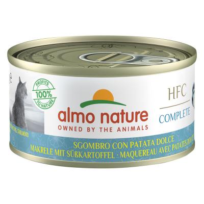 ALMO NATURE HFC  Complete 6 x 70 g pour chat - maquereau, patates douce