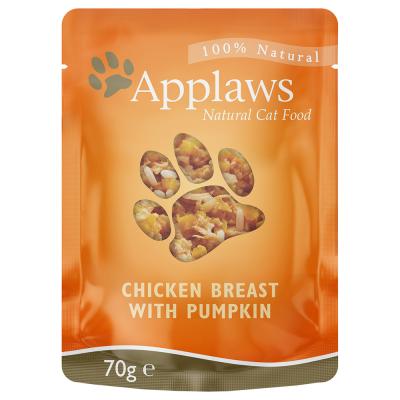 APPLAWS  S&eacute;lection 12 x 70 g pour chat - poulet, potiron