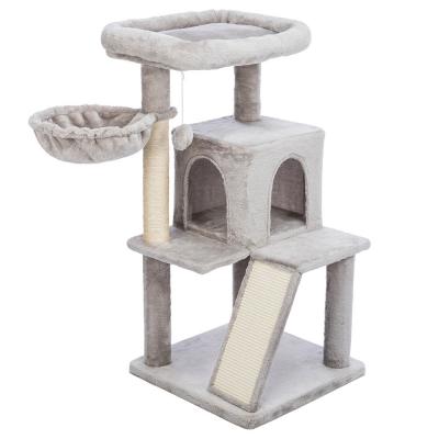 TRIXIE Griffoir Pepito Junior Gris pour Chats 48x48x98 cm 
