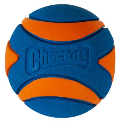 CHUCKIT! Ultra squeaker Balle avec sifflet L en caoutchouc &Oslash; 7,5cm - Pour chien
