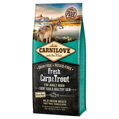 CARNILOVE Lot  pour chien - Fresh Adult carpe, truite (2 x 12 kg)