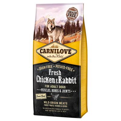 CARNILOVE Lot  pour chien - Fresh Adult poulet, lapin (2 x 12 kg)