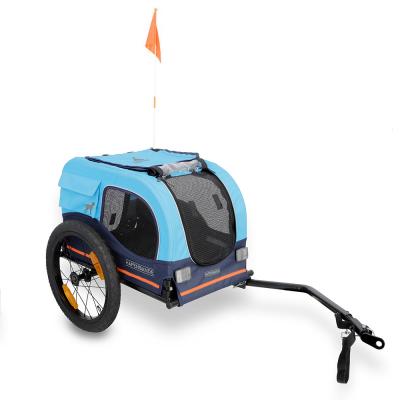 HAFENBANDE Remorque &agrave; v&eacute;lo  Cabby S avec 2 attelages - L116xl52xH61cm
