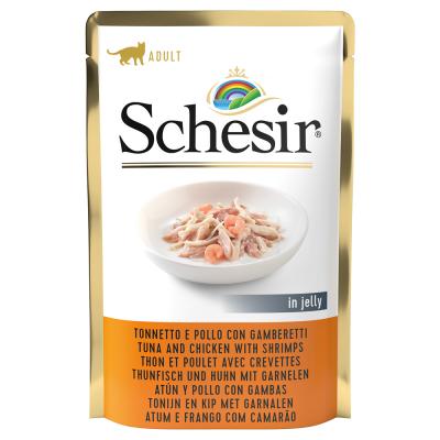 SCHESIR  Adult 6&nbsp;x 85&nbsp;g thon et poulet aux crevettes