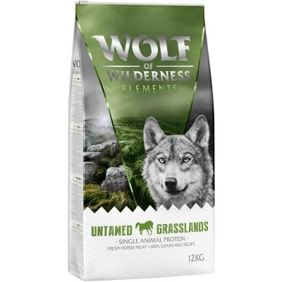 WOLF OF WILDERNESS  Elements ""Untamed Grasslands"" cheval - sans c&eacute;r&eacute;ales - 12 kg