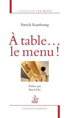 A Table - Le Menu !
