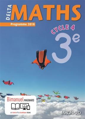 Maths 3e Cycle 4 Delta - Nouveau programme 2016