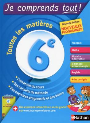 Je Comprends Tout 6e Nathan - Le Livre Scolaire